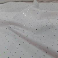 Velours double face blanc a strass