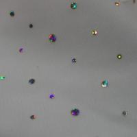 tissu Velours double face blanc a strass