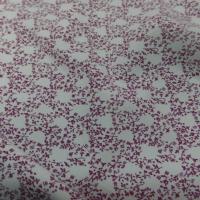 Velours milleraies blanc imprimé fleurs rose pas cher