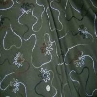 Velours milleraies souple kaki faconne0