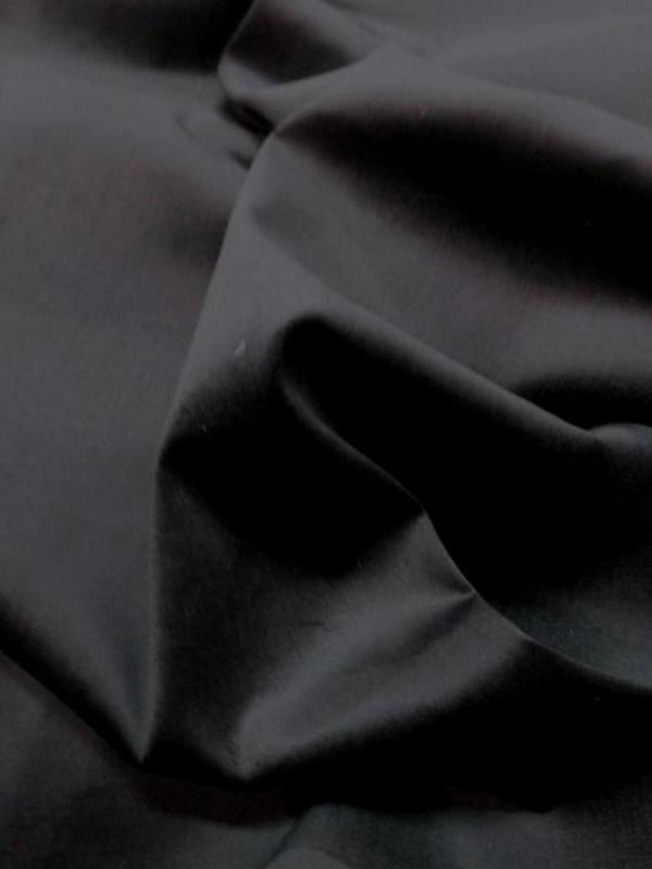Velours palatine noir en coton en 1 40 m de large