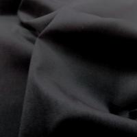 tissu Velours palatine noir en coton en 1 40 m de large