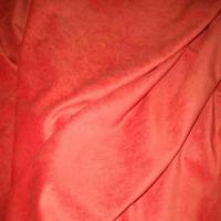 Velours ras orange rouille sans cotes