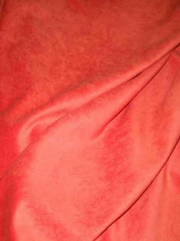 Velours ras orange rouille sans cotes