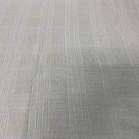 Velours souple façonné écrue motifs carreaux