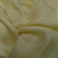 Vente de coupon de tissu ponge de soie jaune clair pas cher