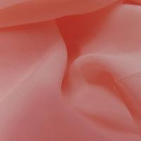Vente de tissu coupon de crepe de soie fin ton rose clair 2 90m