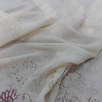 Vente de tissu crepon imprime beige clair en 1 40 m de large en ligne