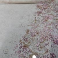 Vente de tissu crepon imprime beige clair en ligne