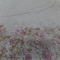 Vente de tissu crepon imprime beige clair