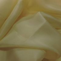 Vente de tissu ponge de soie jaune clair