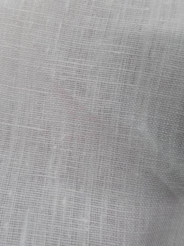 Tissu toile de lin 100 ton blanc casse