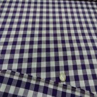 Vichy coton gros carreaux violet blanc3