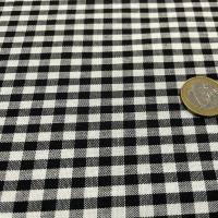 Vichy coton noir petit carreaux 3