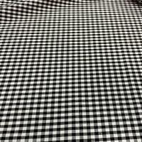 Vichy coton noir petit carreaux 5