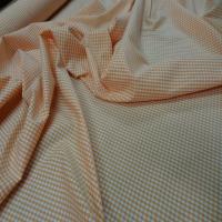 Vichy coton orange blanc