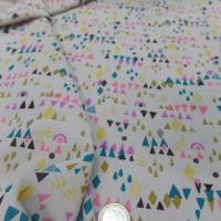 vente de tissu Viscose beige taupe imprimé