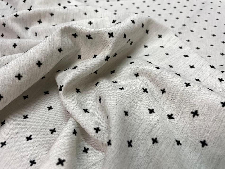 Viscose blanc chine a motifs devores en velours noir2