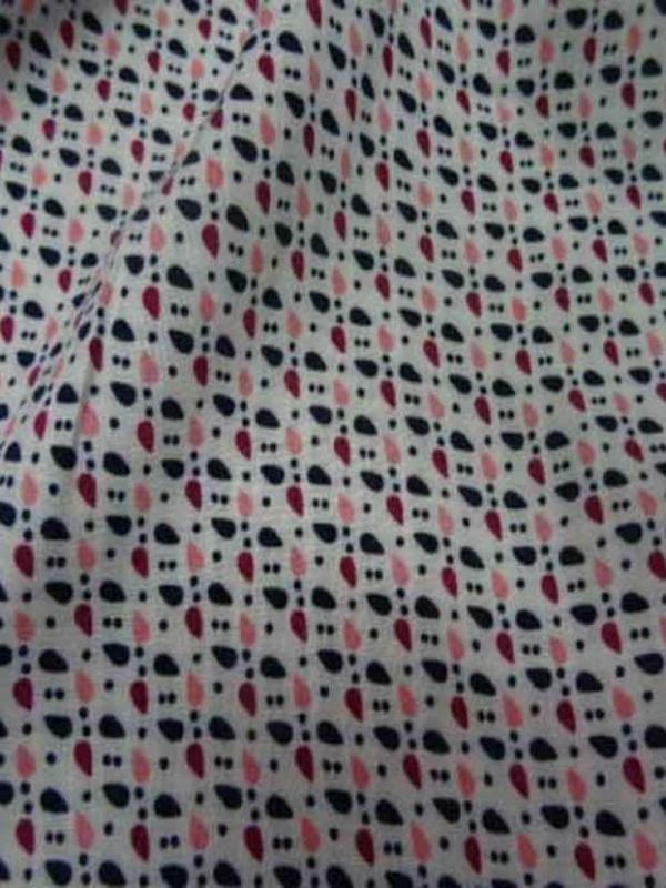 Viscose blanche imprime en 1 50m l