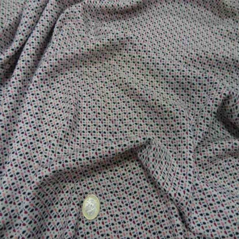 Viscose blanche imprime en 1 50m l