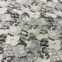 tissu Viscose blanche imprimée ton de gris