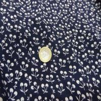 Viscose bleu marine imprime cerise9