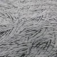 vente de tissu Viscose imprimé blanc cassé et noir