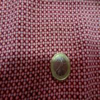 Viscose imprime petit motifs ton rose9