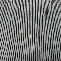 Viscose imprime rayures noir blanc casse2