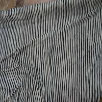 Viscose imprime rayures noir blanc casse7