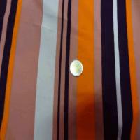 Viscose imprime rayures ton orange09