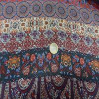 Viscose imprime ton rouge bleu orange1