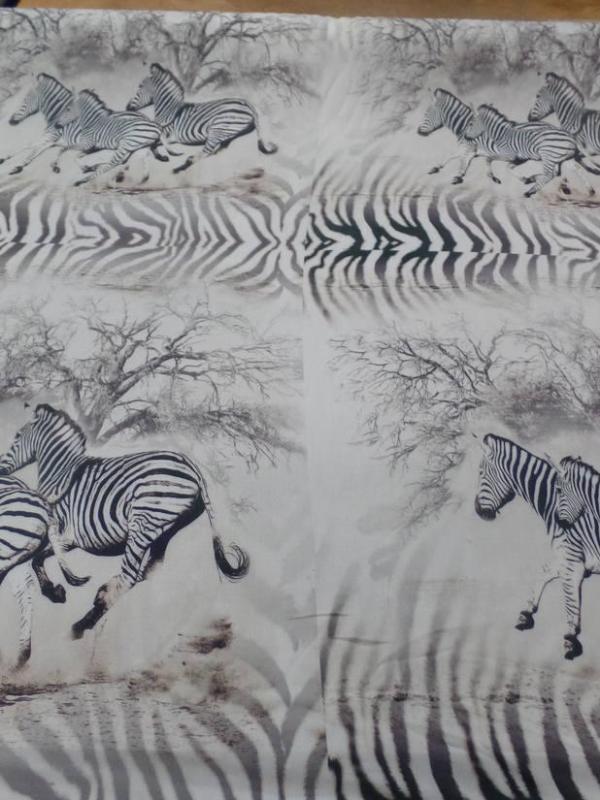 Viscose imprime zebre00