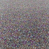tissu Viscose imprimée motifs liberty ton rose orange vert