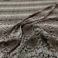 Viscose imprimée serpent ton fauve et noir