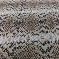 Viscose imprimée serpent ton fauve et noir