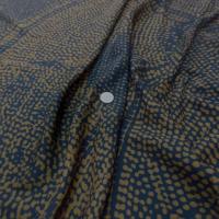 Viscose noire imprimé marron fauve