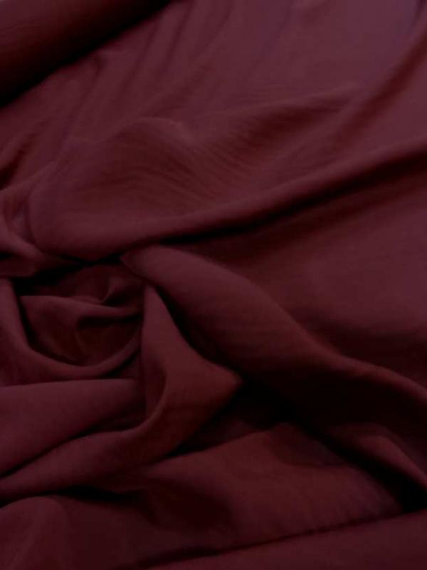 Viscose uni bordeaux