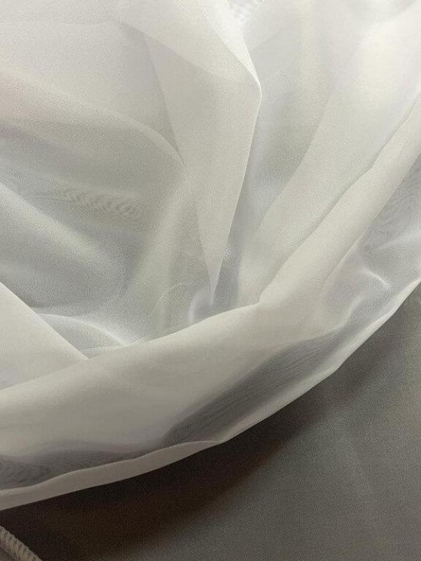 Voilage blanc en 3m plombe