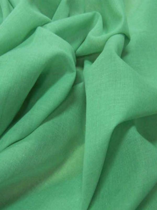 Voile coton fin vert