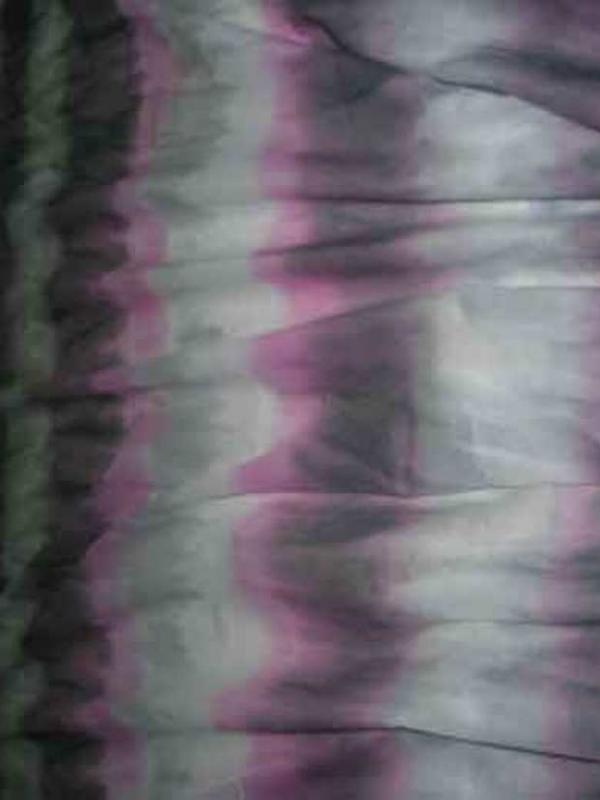 Voile de coton imprime ton blanc gris rose