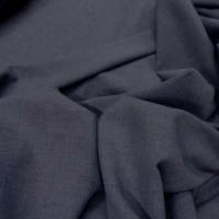 Voile de coton polyester gris bleu 2 