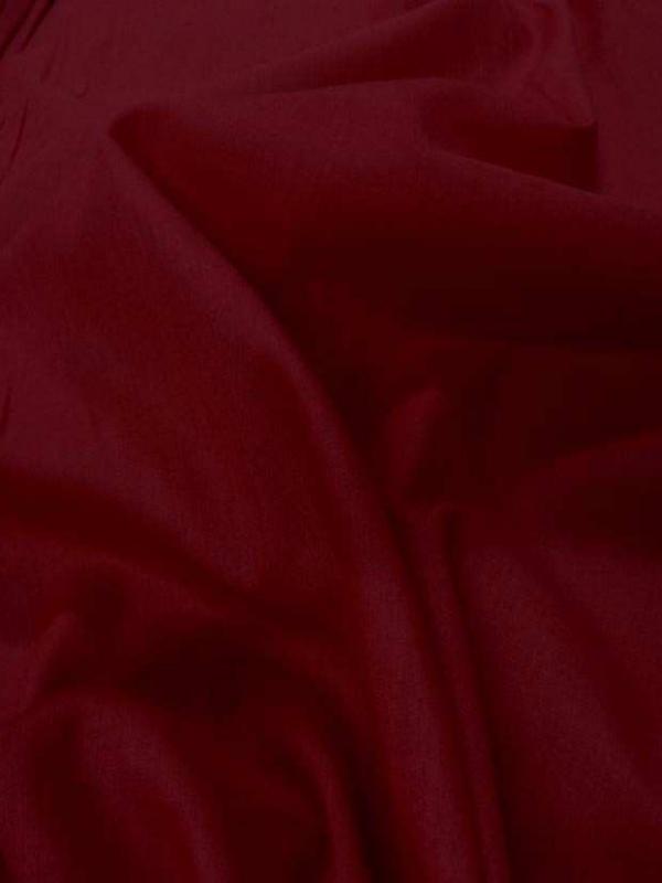Voile de coton rouge bordeaux