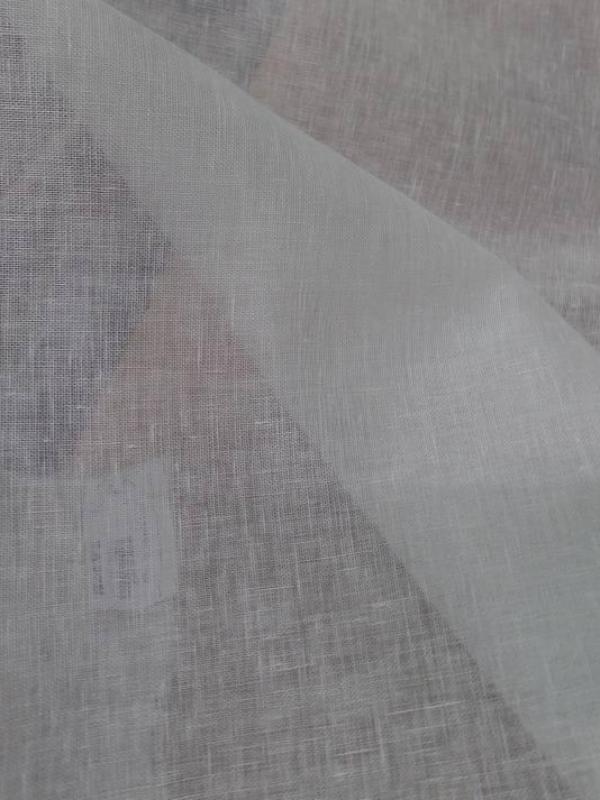 Voile de lin 100 blanc casse 90gr m en 1 65m de large
