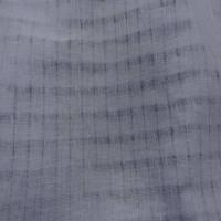Voile de lin bleu faconne