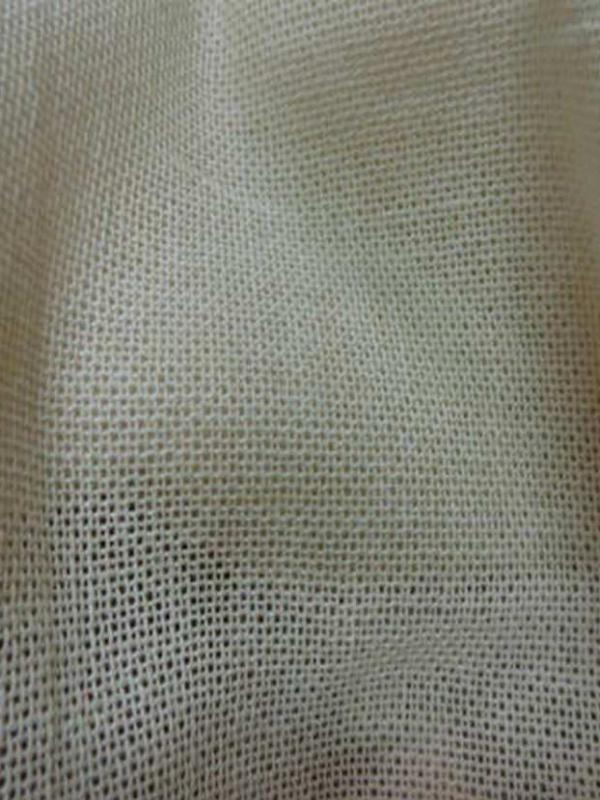Voile de lin coton ecru
