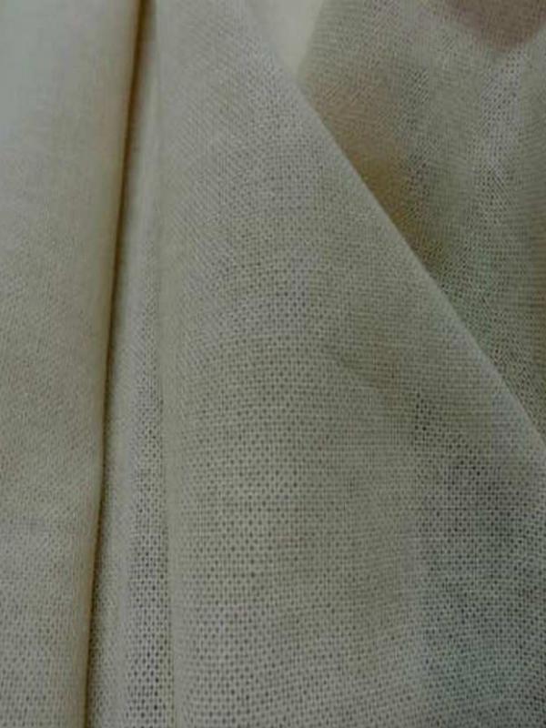 Voile de lin coton ecru