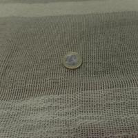 Voile de lin naturel 100 a bandes blanc casse en 1 45m de large8