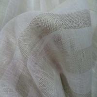 Voile de lin naturel a bandes en 3 30mde large6