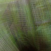 vente de voile de lin soie façonné rayure ton anis et beige taupe en ligne